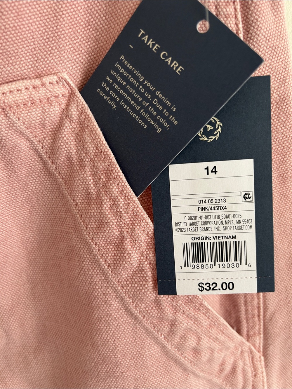 Universal Thread Dusty Pink Denim High-Rise Barrel Jeans - Picture 4 of 4